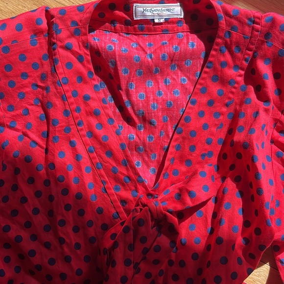Vintage Yves Saint Laurent (YSL) Cotton Top - Picture 6 of 8